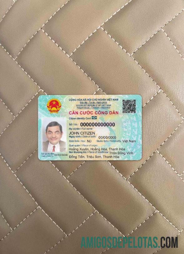 Vietnam ID Card frente exemplo
